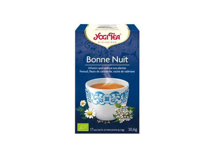 Yogi Tea Tisane Ayurvédique Bonne Nuit Bio 17 Sachets De 1,8 G