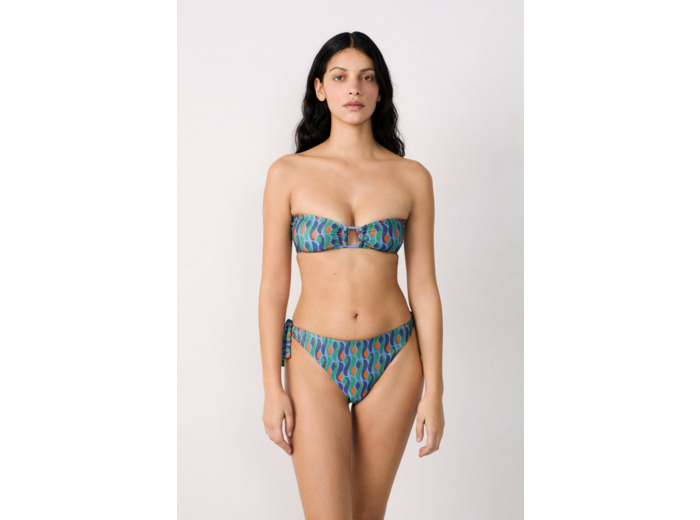 Bikini brésilien à nouer bas de maillot pailleté