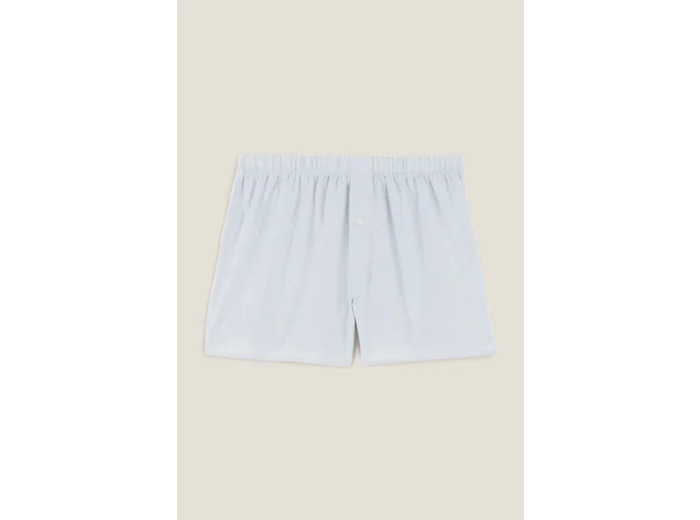 Caleçon uni en coton - Bleu clair