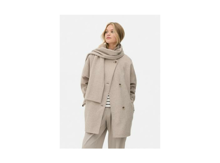 Manteau écharpe court