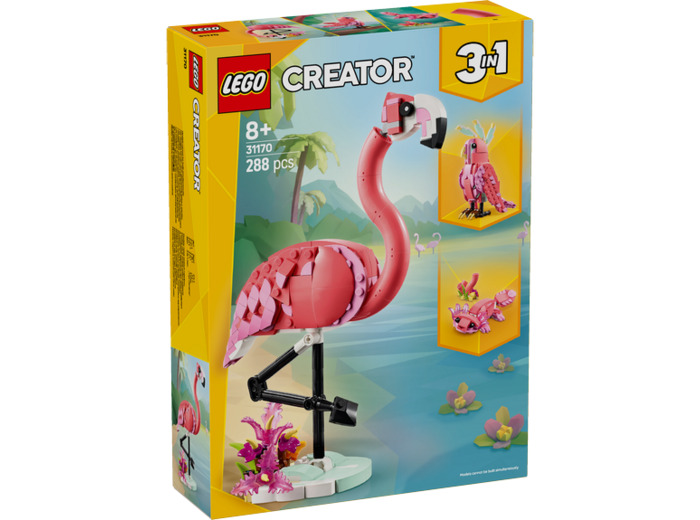 ANIMAUX SAUVAGES : LE FLAMANT ROSE LEGO® CREATOR 31170