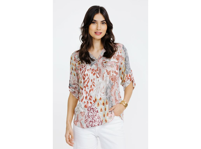 Tunique imprimé patch