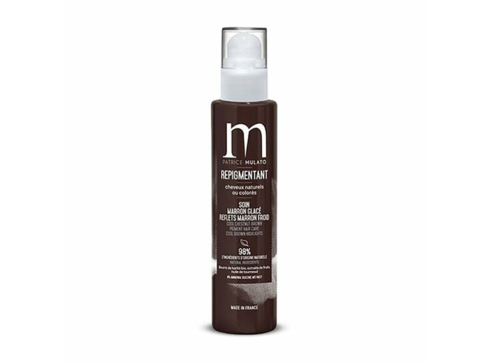 Soin repigmentant cheveux naturels ou colorés marron glacé