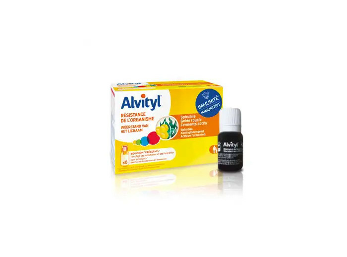 Alvityl Résistance De L'organisme Solution Buvable 8 Fioles De 10 Ml