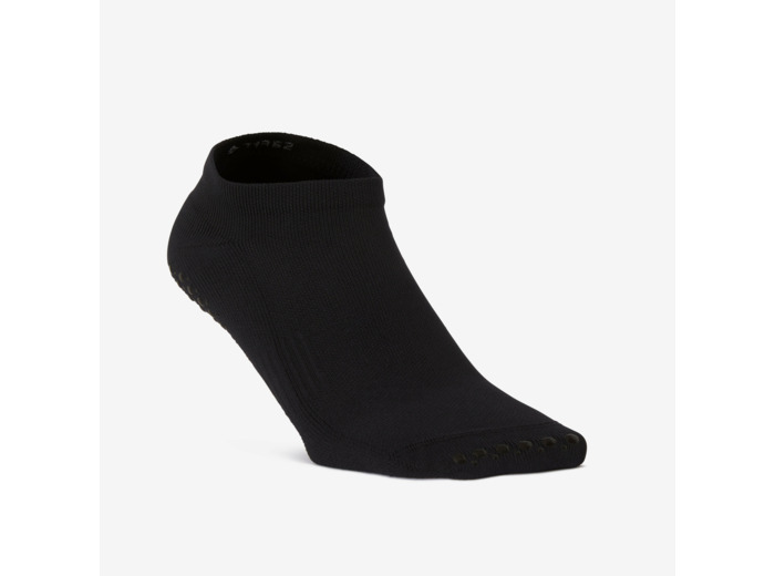 Chaussettes antidérapantes Fitness Femme - 500 Noir