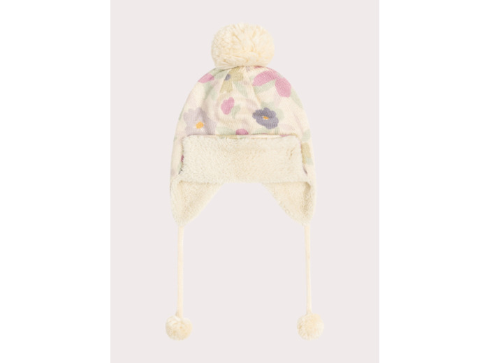 Chapka à motif fleuris pour fille