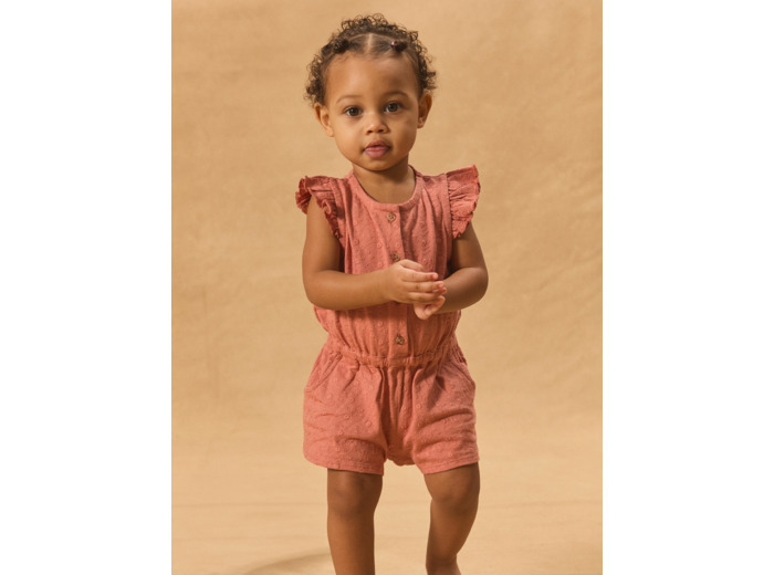 Combinaison courte brodée