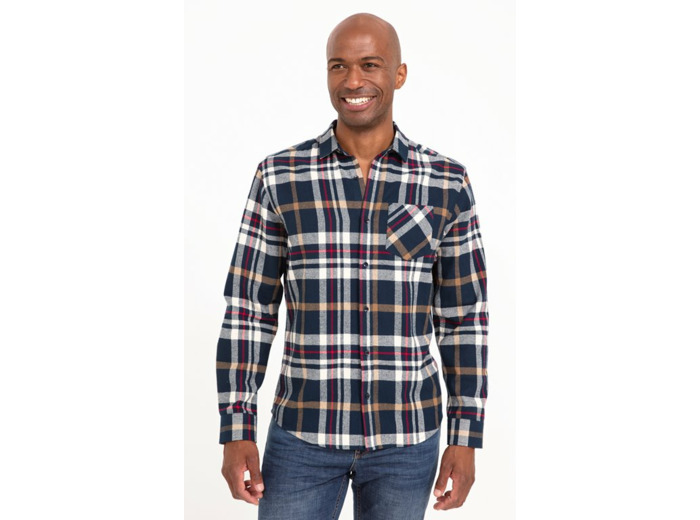 Chemise Manches Longues À Carreaux