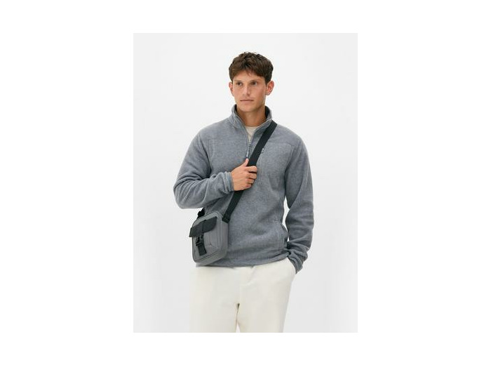 Sweat-shirt en polaire à col zippé