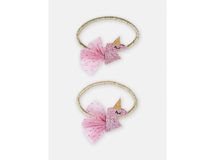 Lot de 2 élastiques licorne pour fille