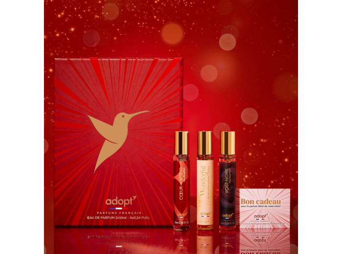 Coffret 3 eaux de parfum Coeur à coeur 10 ml + Won