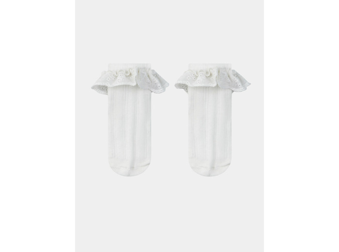 Chaussettes avec dentelle