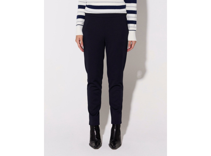 Legging 7/8 resserré uni MARINE Femme