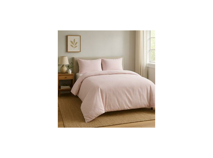 Parure de lit king size en crêpe à rayures