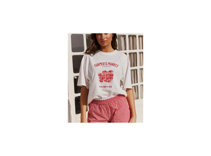 Short en coton vichy