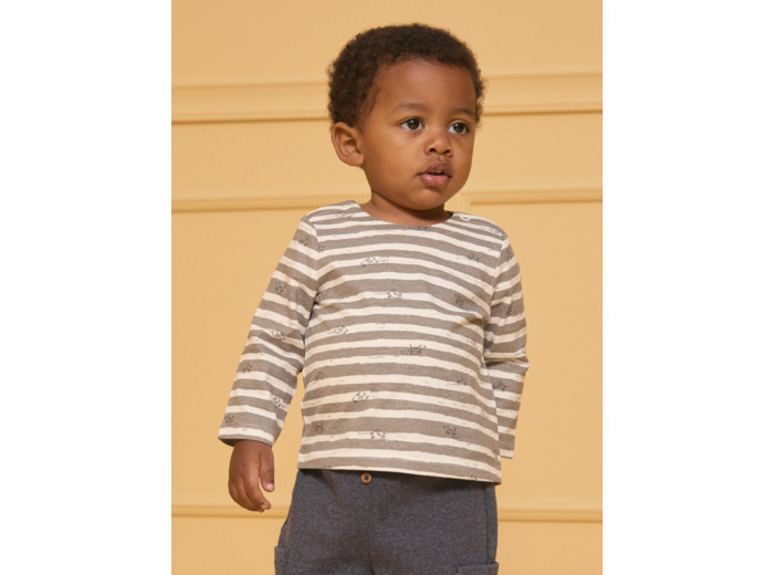 Tshirt à manches longues rayé