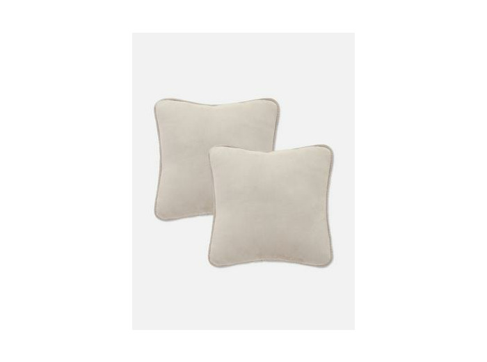 Lot de 2 coussins carrés à point de feston