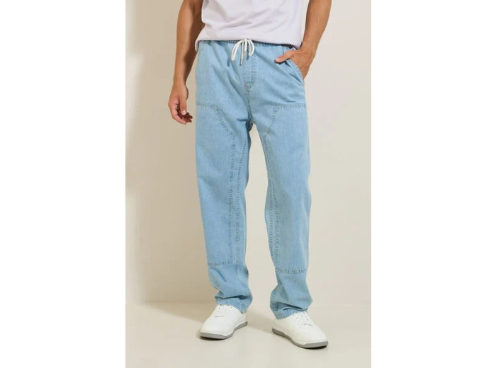 Jean à découpes - Bleu moyen