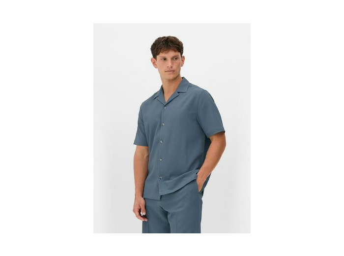 Chemise froisée à manches courtes Kem