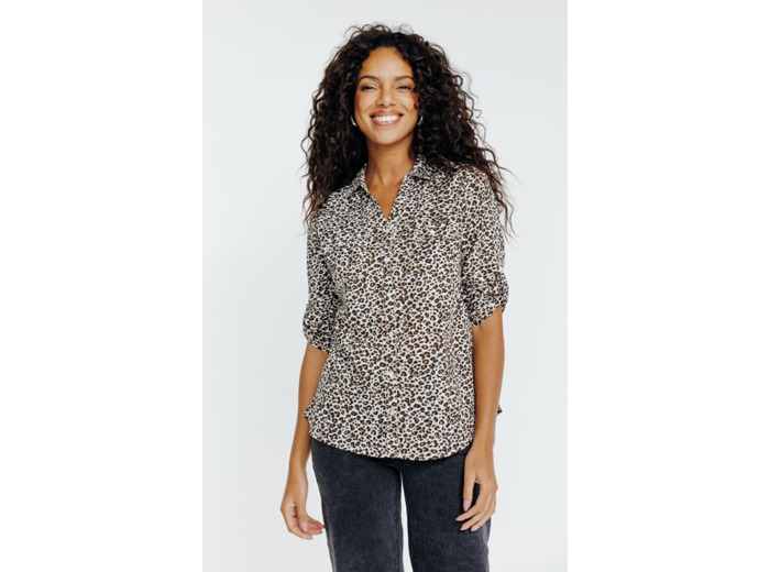 Chemise imprimé léopard