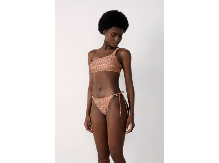 Culotte bikini ficelle bas de maillot à motif