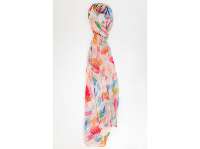 Grand foulard léger imprimé