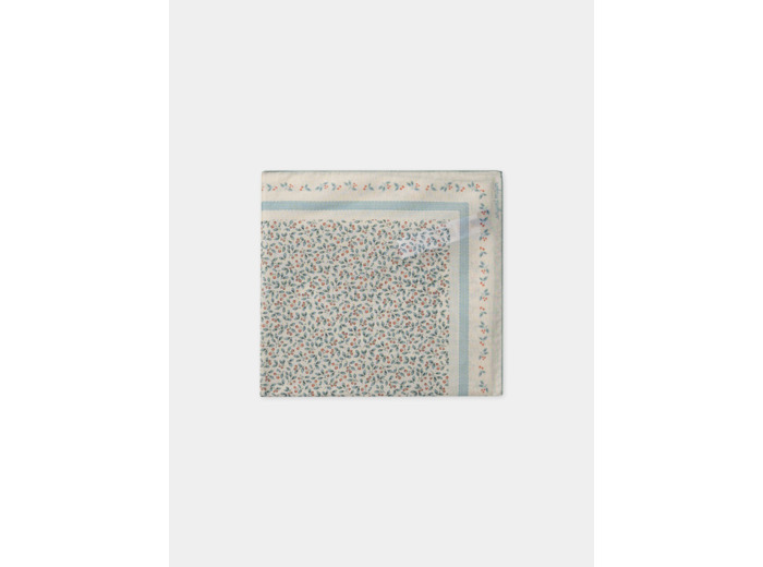 Foulard carré imprimé baies