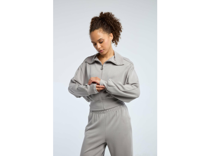 Veste sweat avec détail d'épaule