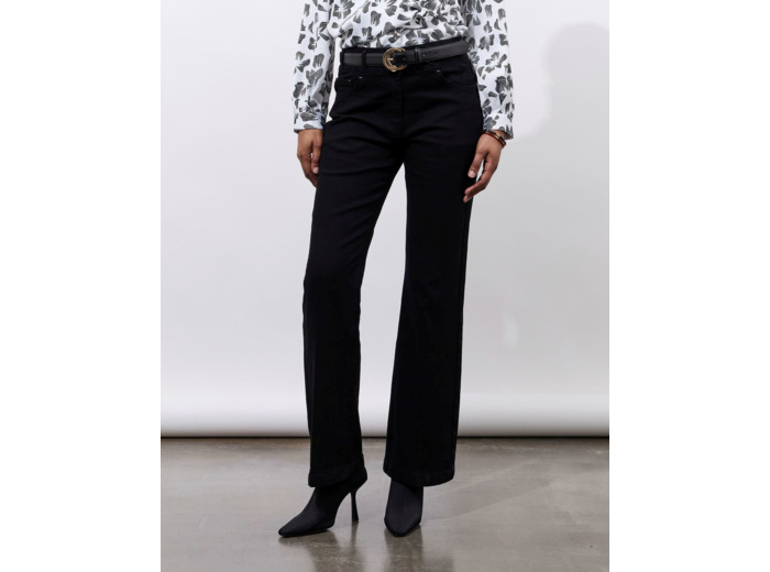 Pantalon long uni NOIR Femme