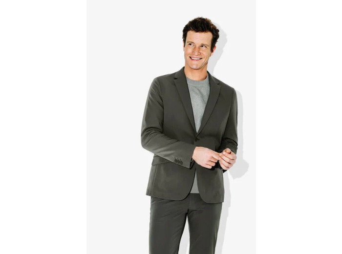 Veste de costume slim Performance by JULES - Vert kaki