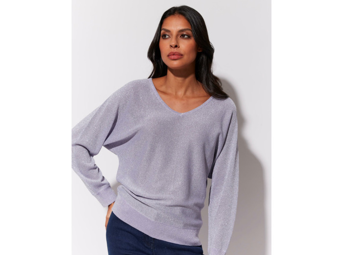 Pull fin uni LAVANDE Femme