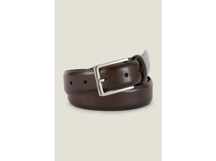 Ceinture en cuir avec boucle - Marron