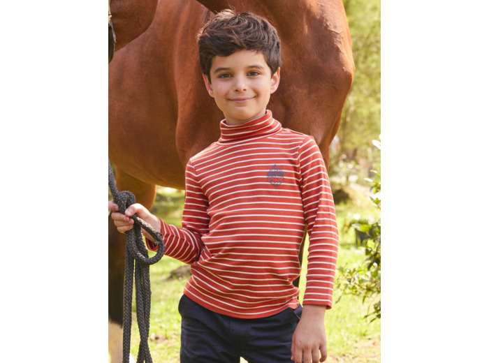 Sous-pull Rayé Orange