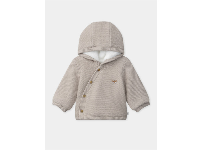 Veste à capuche en tricot