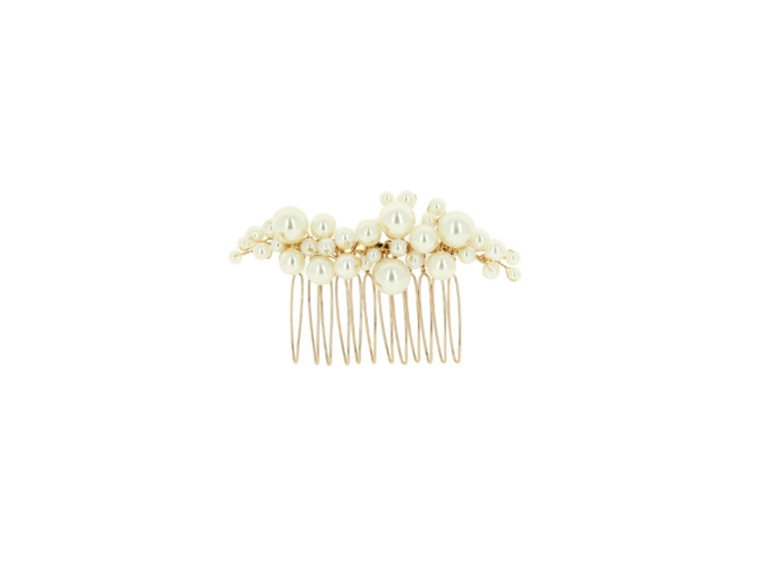 Peigne barrette mariage avec perles