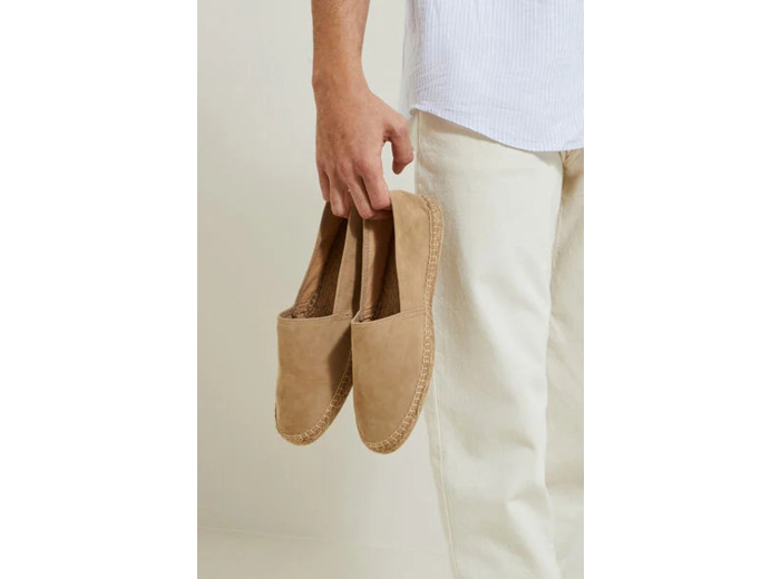 Espadrille suède - Beige
