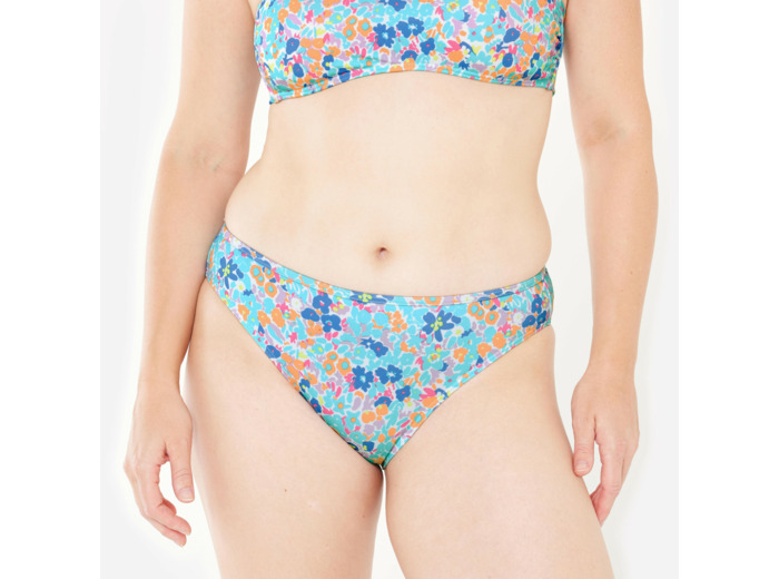 Bas de maillot culotte surf fleuri Femme - Nina multicolore