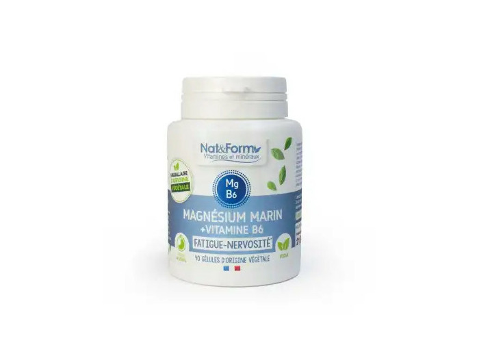 Nat&form Expert Magnesium + B6 40 Gélules