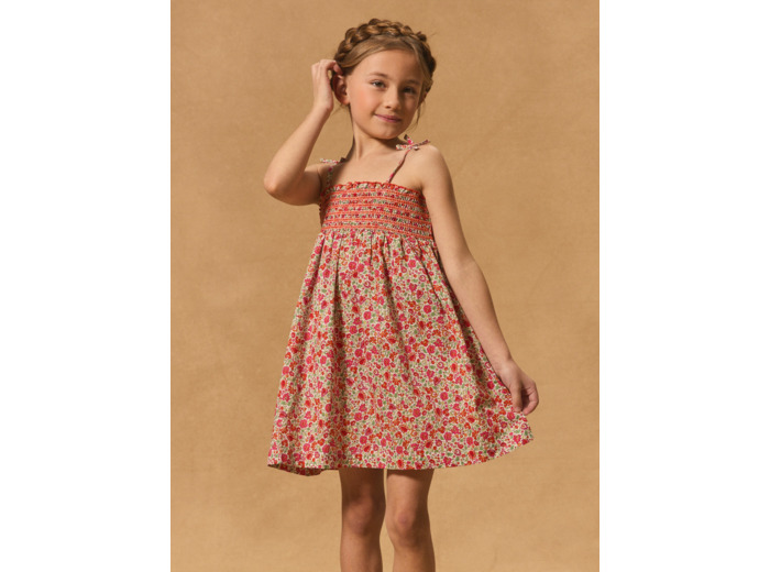 Robe courte fleurie