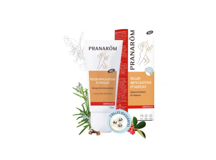 Pranarôm Aromalgic Huile Essentielle Articulations Et Muscles Bio Roller/75ml