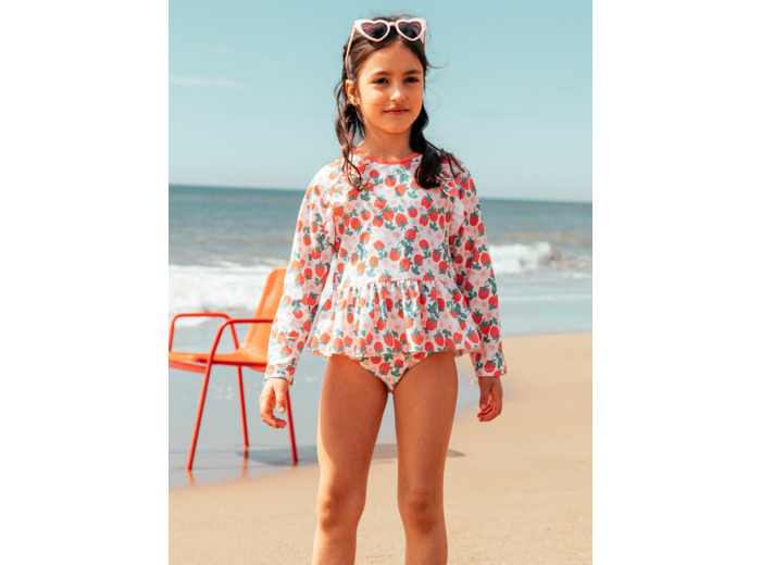 Maillot de bain deux pièces UPF 50+ imprimé