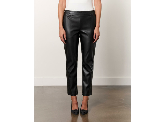 Pantalon 7/8 fuselé uni NOIR Femme