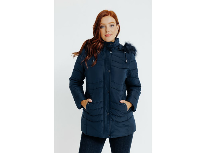 Doudoune Au Matelassage Fantaisie