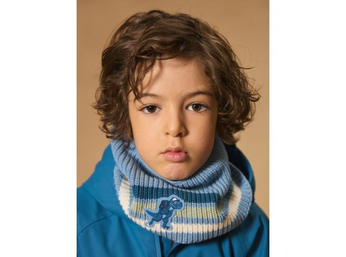 Snood rayé en maille