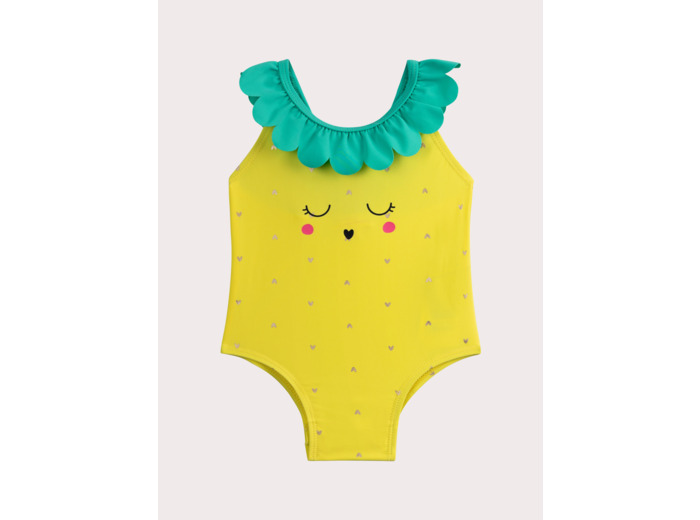 Maillot de bain 1 pièce ananas pour bébé fille