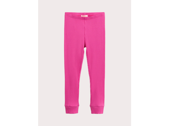 Legging rose côtelé pour fille