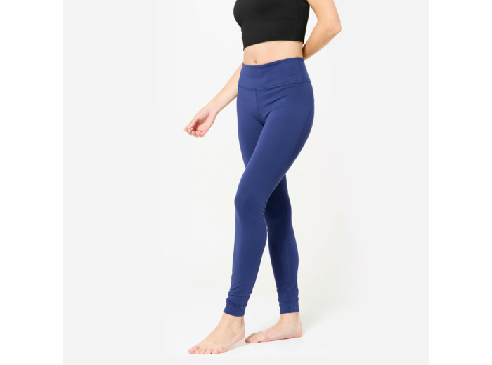 Legging de yoga effet seconde peau femme, indigo