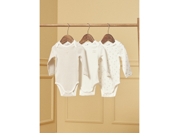 Lot de 3 bodies manches longues