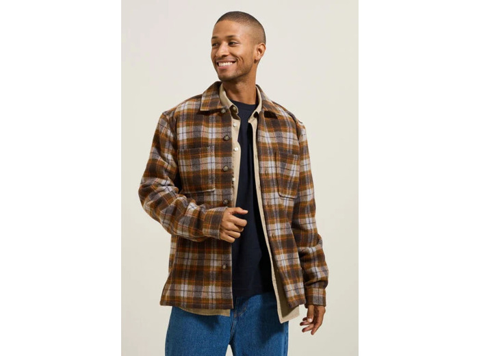 Surchemise à carreaux - Marron