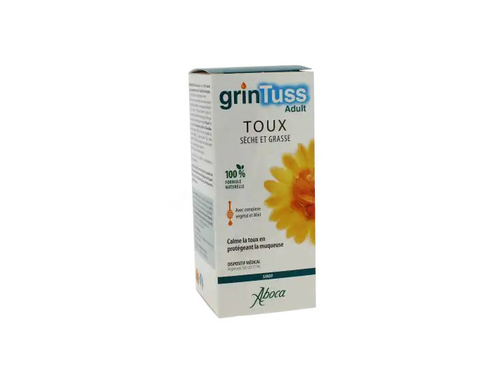 Aboca Grintuss Adulte Sirop Toux Sèche Et Grasse Falcon De 180 G